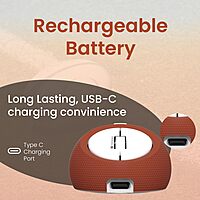 Portronics ToadPlay Rugby Mini Wireless Mouse – Dual Mode BT & 2.4GHz| Brown | 1 Year Warranty