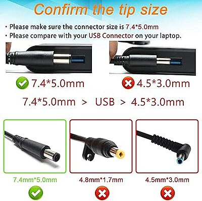 Geonix Laptop Adapter GXLA45SD for Dell Series - 19.5V 2.31A, PIN-4.5 * 3.0