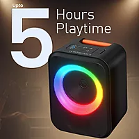 Portronics POR 2737 Apollo 30 30W Bluetooth Speaker – BT 5.4 | Dual Wireless Karaoke Mic | RGB |