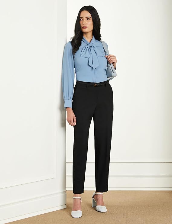 Women's Slim Fit 4-Way Stretch Formal Trousers