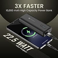 Portronics Power Pod 10K Advanced 10000 mAh Smallest Power Bank with 22.5W Max Output