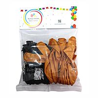 Happy New Year Latex Balloons New Year balloons Pack of 30pcs Black and Golden Balloons For New Year's Eve.