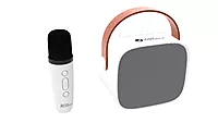 Just Corseca Spin Bunny Karaoke Speaker – Wireless Mic | 2×5W Sound | Bluetooth | White