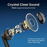 Portronics Harmonics Twins S12 in Ear TWS Earbuds with Mic, 24H Playtime 13mm Dynamic Driver, Bluetooth 5.3v