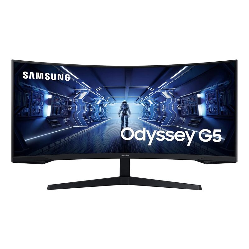 Samsung, 34-Inch, Ultra WQHD, 165Hz, 1ms, Curved Gaming Monitor, Odyssey G5