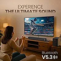 Portronics Sound Slick X – 250W 2.1 Soundbar with Subwoofer offers immersive audio experience, sleek design, and powerful bass. Perfect for movies, music, and gaming. Enhance your sound today!