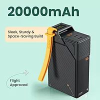 Portronics 3015 Halley 20000mAh Power Bank – 65W PD Fast Charge  | Laptop Compatible  Black
