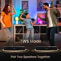 POR 2423 Decibel 24 Soundbar – 10W | BT 5.3 | TWS | AUX | USB | TF | FM | Volume Control | Recharge