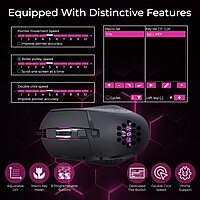 Coconut GM2 Galaxy Wired Gaming Mouse (4000 DPI, 7 Keys, RGB Lighting, 1 Year Warranty)