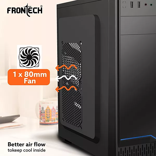 Frontech GARNET FT-4323 Mid-Tower Gaming Case RGB