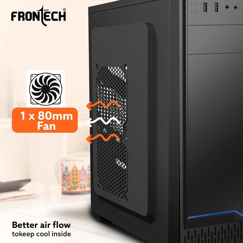 Frontech GARNET FT-4323 Mid-Tower Gaming Case RGB