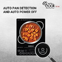 Havells Induction Cooktop Tc 18 1800 Watt (Crystal Glass, Black)