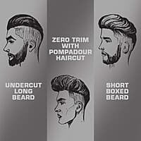 Havells Bt5100C Rechargeable Beard Trimmer with Hypoallergenic Blades; Zero Trim with 0.5 Mm Precision;Upto 17Mm Length Setting