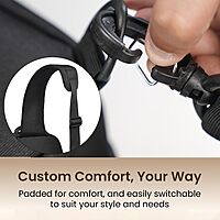 Portronics Byte Mini Cross Body Sling Bag – Hard Shell Design | Black | 1 Year Warranty