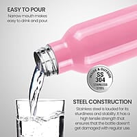 MILTON Smarty Stainless Steel Water Bottle, 730 ml