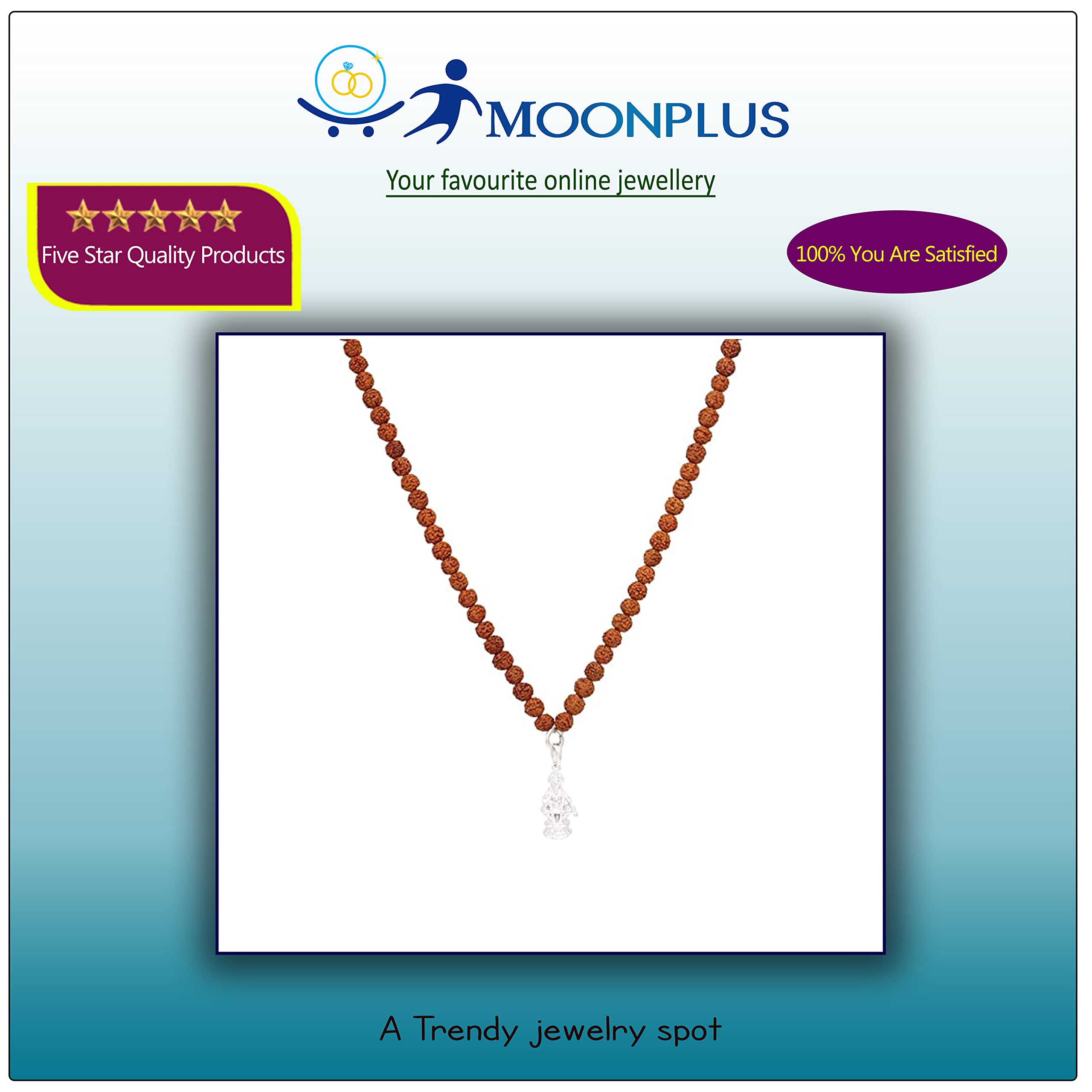 Rudraksha Mala/Chain with Ayyappa Pendent/Dollar