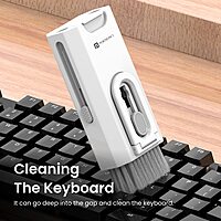 Portronics Clean M 8-In-1 Cleaning Kit for Laptop, Mobiles, and Tablets – White