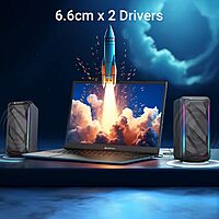 Zebronics Igloo 2 – 2.0 USB Speakers, 10W, RGB Lighting, Compact & Powerful Sound for PC & Laptop