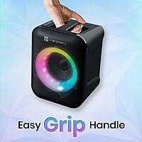 Portronics POR 2735 Apollo One 20W Bluetooth Speaker – BT 5.3  Wireless Karaoke Mic  RGB  Black