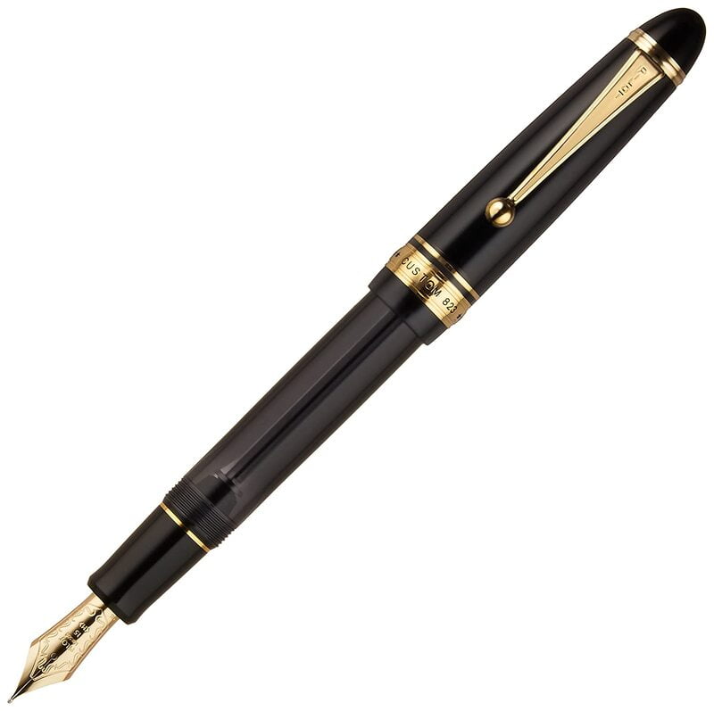 Pilot Custom 823 Fountain Pen, Broad Nib, Black