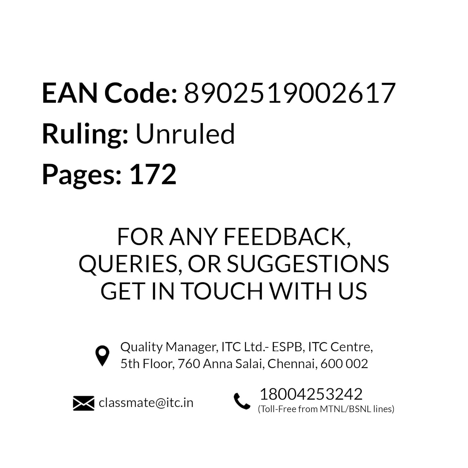 Classmate Notebook | 120 Pages | Single Line