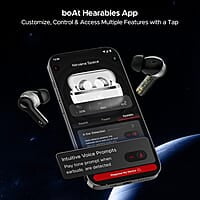 boAt Nirvana Space Truly Wireless in-Ear w/ 360º Spatial Audio, ANC Up to 32dB, 100hrs Playback, 4 Mics with AI-ENx™, Adaptive EQ, in-Ear Detection, DLC Drivers & Fast Pair