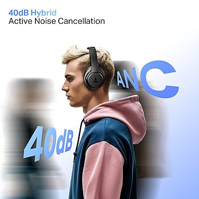 boAt Rockerz 512 ANC (Cosmic Black) - New Arrival