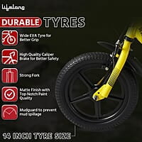 Lifelong Juniors Ride Cycle 14T with Training Wheel, Mudguard for Boys and Girls