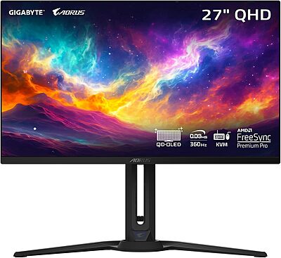 GIGABYTE 27" OLED 2K 360Hz ,Gaming Monitor,AORUS FO27Q3