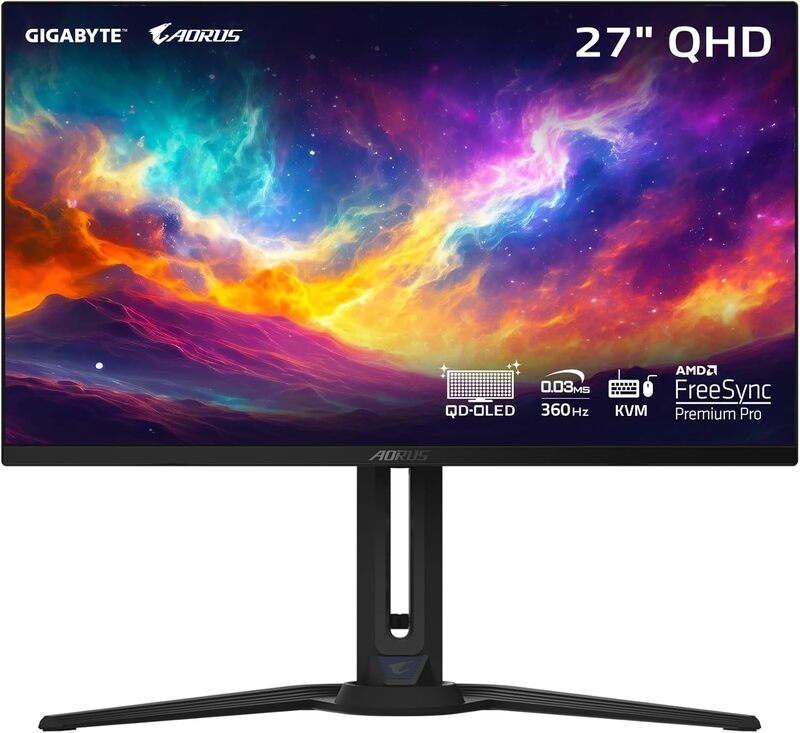 GIGABYTE 27" OLED 2K 360Hz ,Gaming Monitor,AORUS FO27Q3