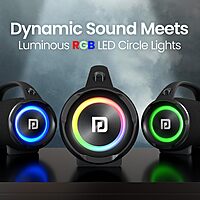 Portronics Thunder 2.0 – 60W Party Speaker with Rich Sound, Dynamic RGB Lights & TWS Connectivity