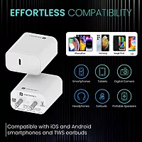Portronics Adapto 25 25W Type-C PD Wall Charger Super Fast Charging with PPS Protection