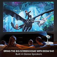 Portronics Beem 540 4K Projector – Budget-friendly, compact, stunning visuals, vibrant colors. Perfect for movies, gaming & home theater setup.