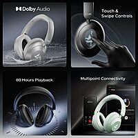 boAt Rockerz 650 Pro (Iris Black) - New Arrival