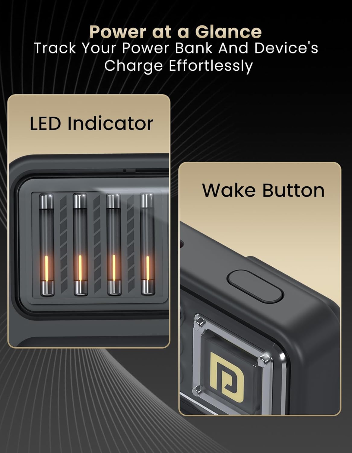 Portronics Luxcell Bind Mini 10K Power Bank – 10000mAh | 22.5W Fast Charging |Black
