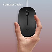 Zebronics Zeb-Power Wired USB Mouse – 3-Button | 1200 DPI Optical Sensor | Plug & Play | Windows & Mac Compatible