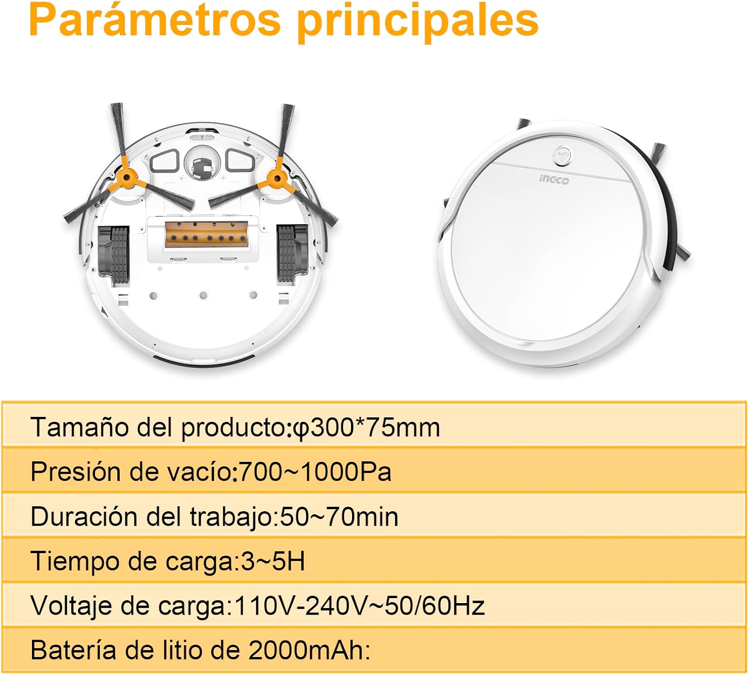 INGCO Robotic Vacuum Cleaner(Gyroscope Style) VCRG30261