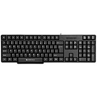 Zebronics K20 Wired Keyboard – USB, 104 Keys, ergonomic design, multimedia keys, durable build, plug and play, compatible with Windows, sleek black finish, perfect for home and office use.