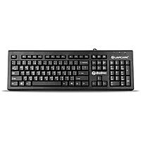 Lapcare LMK‑012 multilingual keyboard: 104 membrane keys, 10 M keystroke life, USB interface, spill‑resistant & rupee key support—ideal for Indian users.