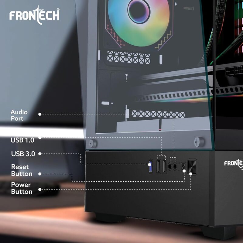Frontech STING FT-4348 High-Airflow Gaming Tower