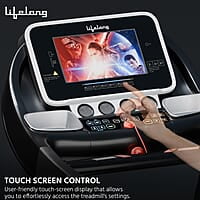 Lifelong Treadmill for Home - 6 HP Peak Motorized Treadmill, 6 Level Manual Inclines, Max Speed 14 km/hr - Heart Rate Sensor, Bluetooth Speaker,Max Weight 120Kg