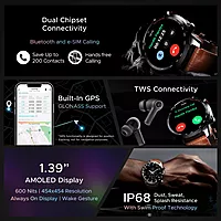 boAt Lunar Pro LTE Smartwatch (Brown)