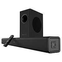 Portronics Pure Sound 107 – 200W Soundbar with Subwoofer | Immersive Audio, Sleek Design, Bluetooth & Powerful Bass for Home Entertainment