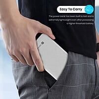 Portronics Power Brick II 20000 mAh,2.4A 12w Slim Power Bank with Dual USB Output Port