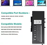 Techie Dell GJKNX Replacement Battery – Techie 3-Cell, high-performance lithium-ion battery designed for Dell laptops. Reliable power source, easy installation, and long-lasting du