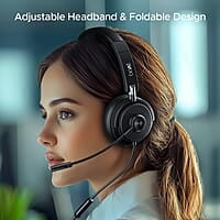 boAt BassHeads 900 Pro Wired Headphones with 40mm Drivers, Lightweight Foldable Design, Remote Control, Unidirectional Retractable Mic, Adjustable Headband & USB Type-A Compatibility