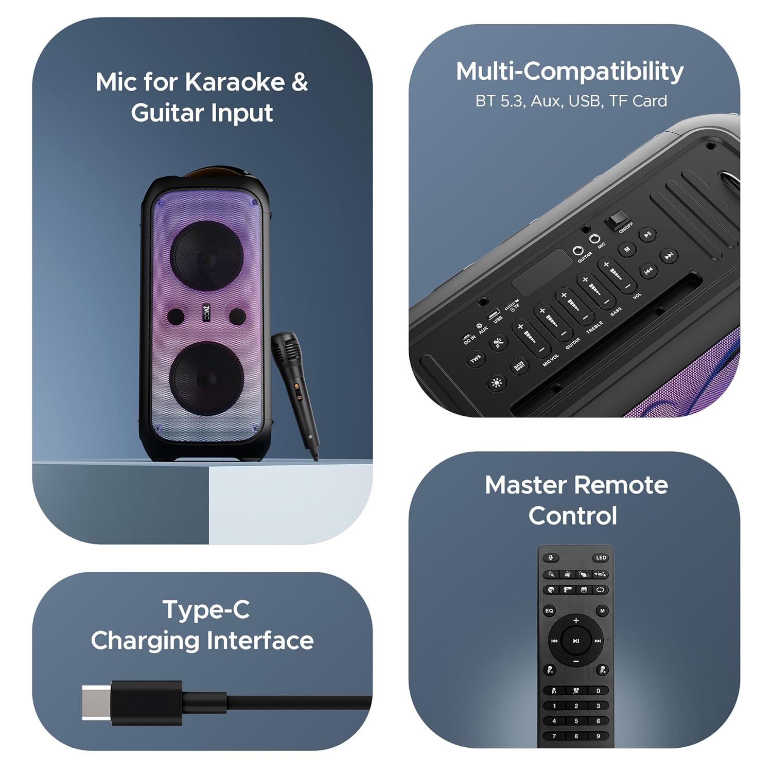 boAt PartyPal 300 Premium Black boAt PartyPal 300 Premium Black