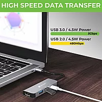 Ultraprolink UL1206 Smart Hub 4 USB-C 4 in 1 Docking Hub