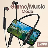 Portronics Harmonics Y2 Bluetooth In-Ear Headset – V5.3, Type-C | 40Hrs Play Time | Black