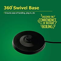 Crompton Activ Hot 1.5 litres Cool Touch Electric Kettle (Black), 1500 Watts